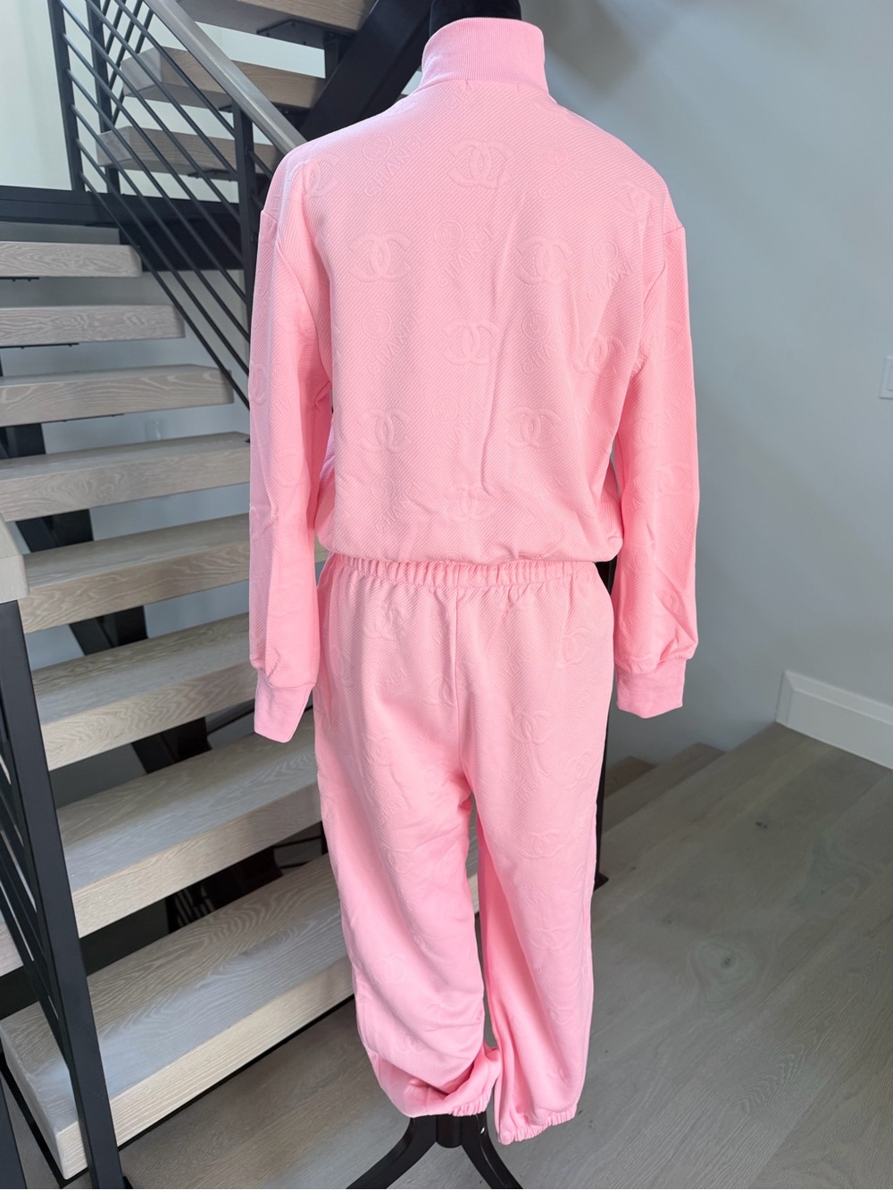 CHANEL Pink Two-Piece Matching Set Tracksuit Lounge Set size Large - Picture 5 of 15